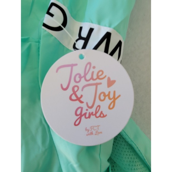 NWT Girls Windbreaker Style Jacket. Green Color, By JoLIE & joy. Size L/14 - Picture 8 of 9